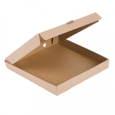 Boîte à pizza kraft avec papier ingraissable