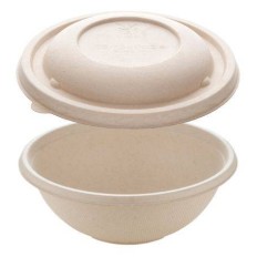 Bol rond + couvercle bagasse