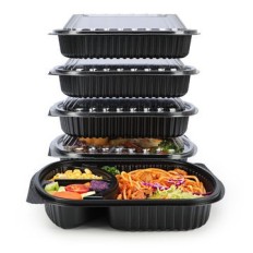 Barquette noire Marmipack  3 Compartiment