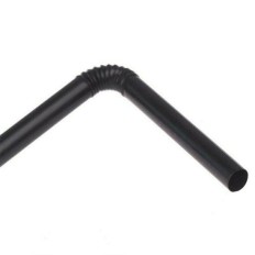 Pailles flexibles noires