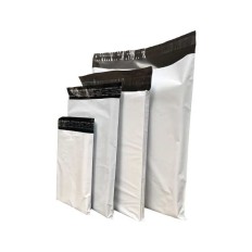 Sachet en plastique opaque blanc scellable sécurisée pour l'expédition des colis