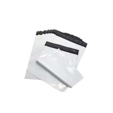Sachet en plastique opaque blanc scellable sécurisée pour l'expédition des colis