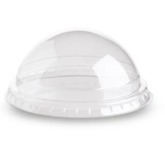 Couvercle bombé sans trou en PET transparent