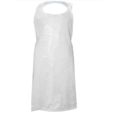 Tablier jetable blanc en Polyéthylène à usage unique