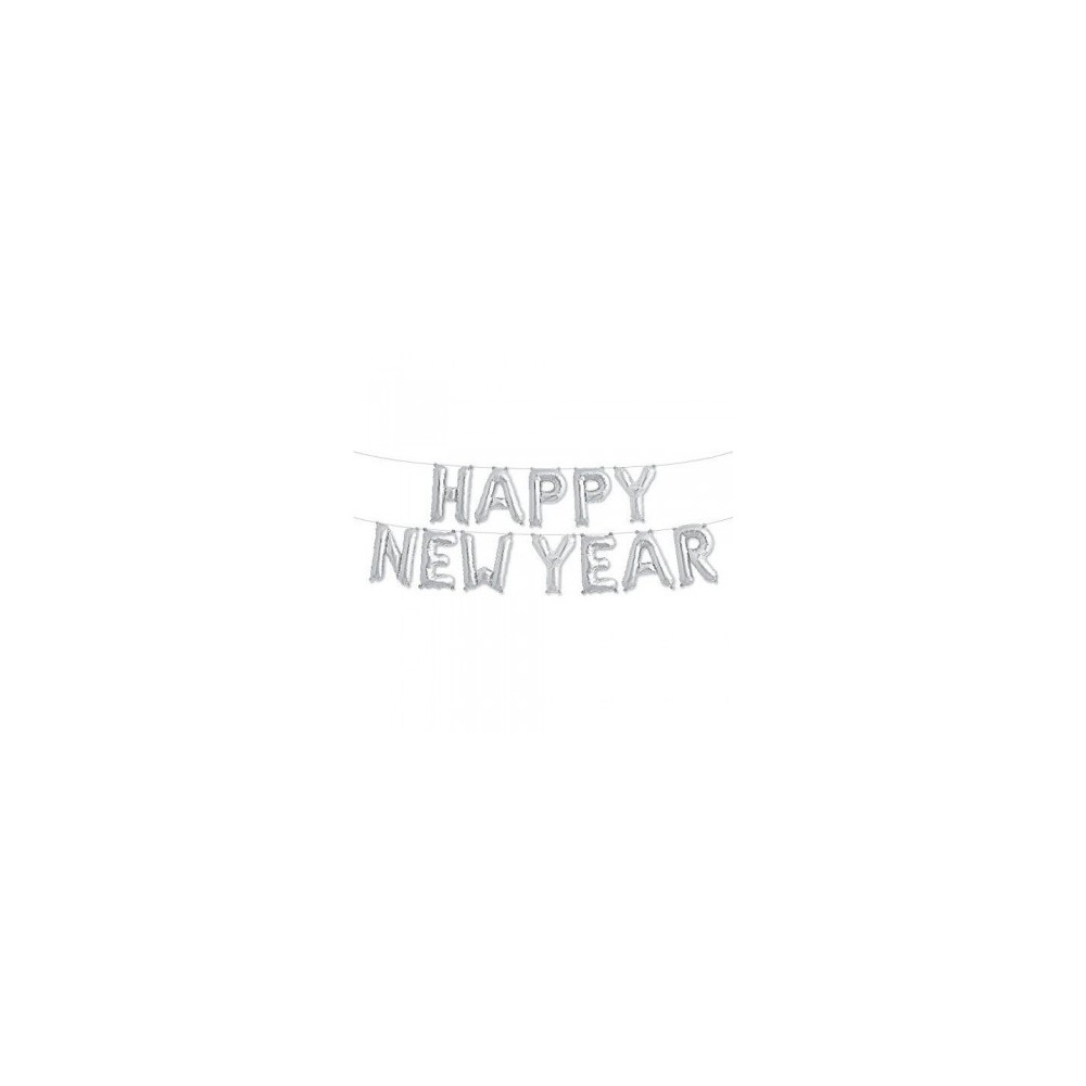 BALLON FOIL HAPPY NEW YEAR SILVER