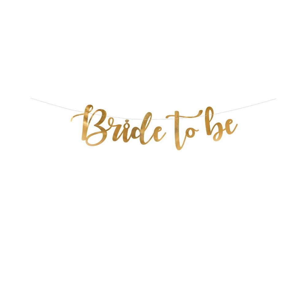 BANNIERE BRIDE DE TO BE GOLD