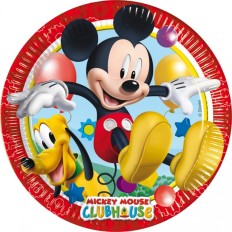 ASSIETTES CARTON 20 CM MICKEY