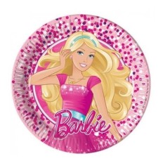 ASSIETTES CARTON 20CM BARBIE MAGIC