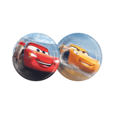 ASSIETTES CARTON 20CM CARS THE LEGEND OF THE TRACK