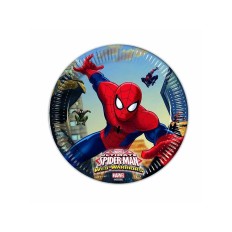 ASSIETTES CARTON 20 CM SPIDER MAN